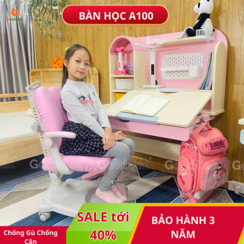 Bộ Bàn Ghế Học Sinh A100 Chống Gù Chống Cận GoldCat