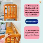 Giường Ghép Cho Bé  GoldCat - Màu Mộc