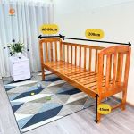 Giường Ghép Cho Bé  GoldCat - Màu Mộc