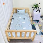 Giường Đơn Cho Bé KT 100x180cm GoldCat- Màu Mộc