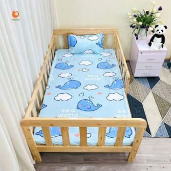 Giường Đơn Cho Bé KT 100x180cm GoldCat- Màu Mộc