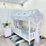 Giường Ngôi Nhà GoldCat - Màu Trắng