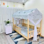 Giường Ngôi Nhà GoldCat - Màu Mộc