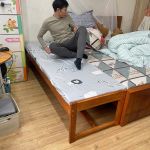 Giường Ghép Không Thành GoldCat - Giường Lọt Khe Màu Mộc