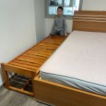 Giường Ghép Không Thành GoldCat - Giường Lọt Khe Màu Mộc