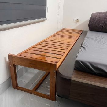 Giường Ghép Không Thành GoldCat - Giường Lọt Khe Màu Mộc