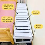 Giường Ghép Không Thành GoldCat - Giường Lọt Khe Màu Trắng