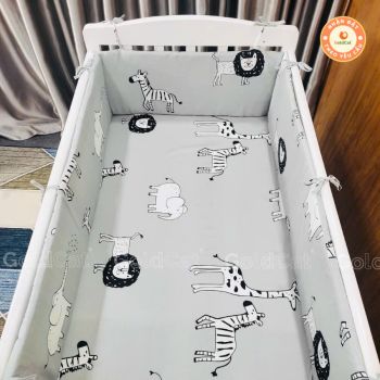 Bộ Quây Cũi Kèm Ga Vải Bọc Đệm