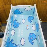 Bộ Quây Cũi Kèm Ga Vải Bọc Đệm